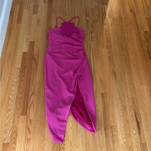 Elliatt Magenta Asymmetrical Dress